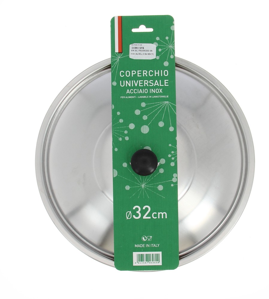 Coperchio Metallo Inox Cm.32