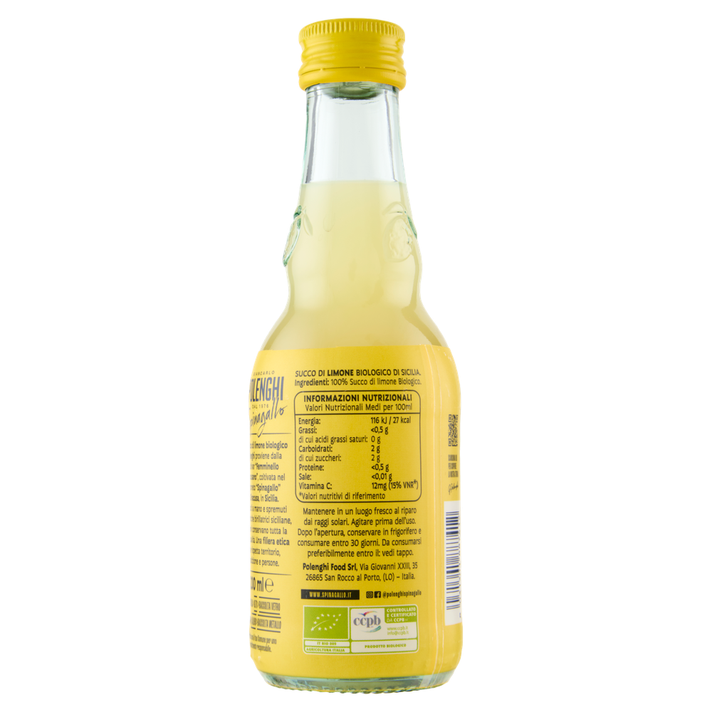 Spinagallo Succo Di Limoni Biologici Di Sicilia Femminello Siracusano - Foto 3