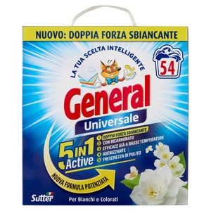 Detersivo Universale In Polvere Per Lavatrice 54 Lavaggi General - Foto 1