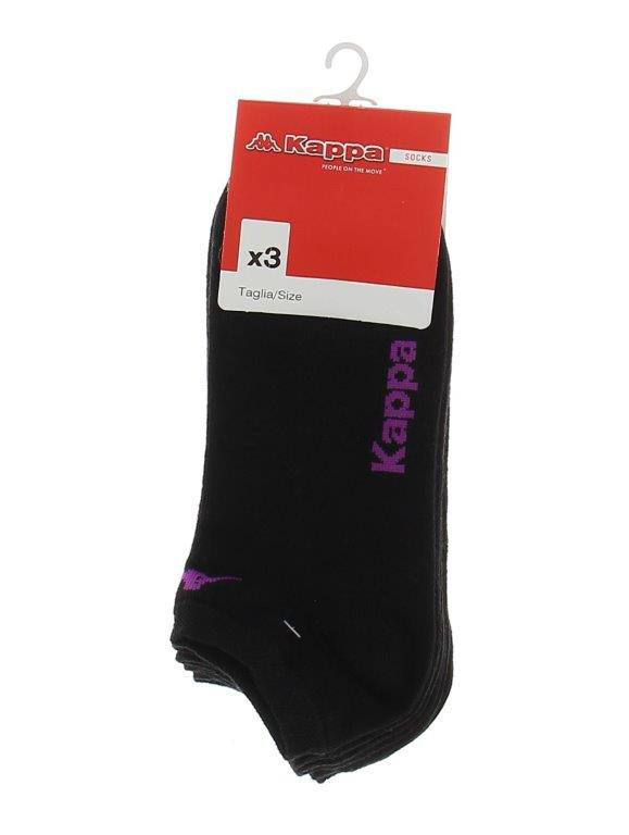 Calze Sneaker Unisex 39/41 Nero Conf Da 3 Kappa - Foto 1