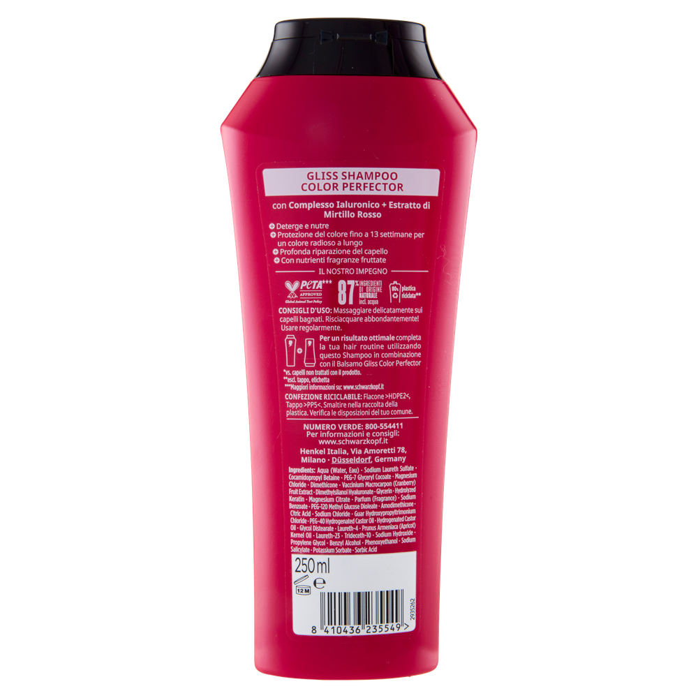 Shampoo Per Capelli Colorati E Schiariti Colour Perfector Gliss - Foto 3