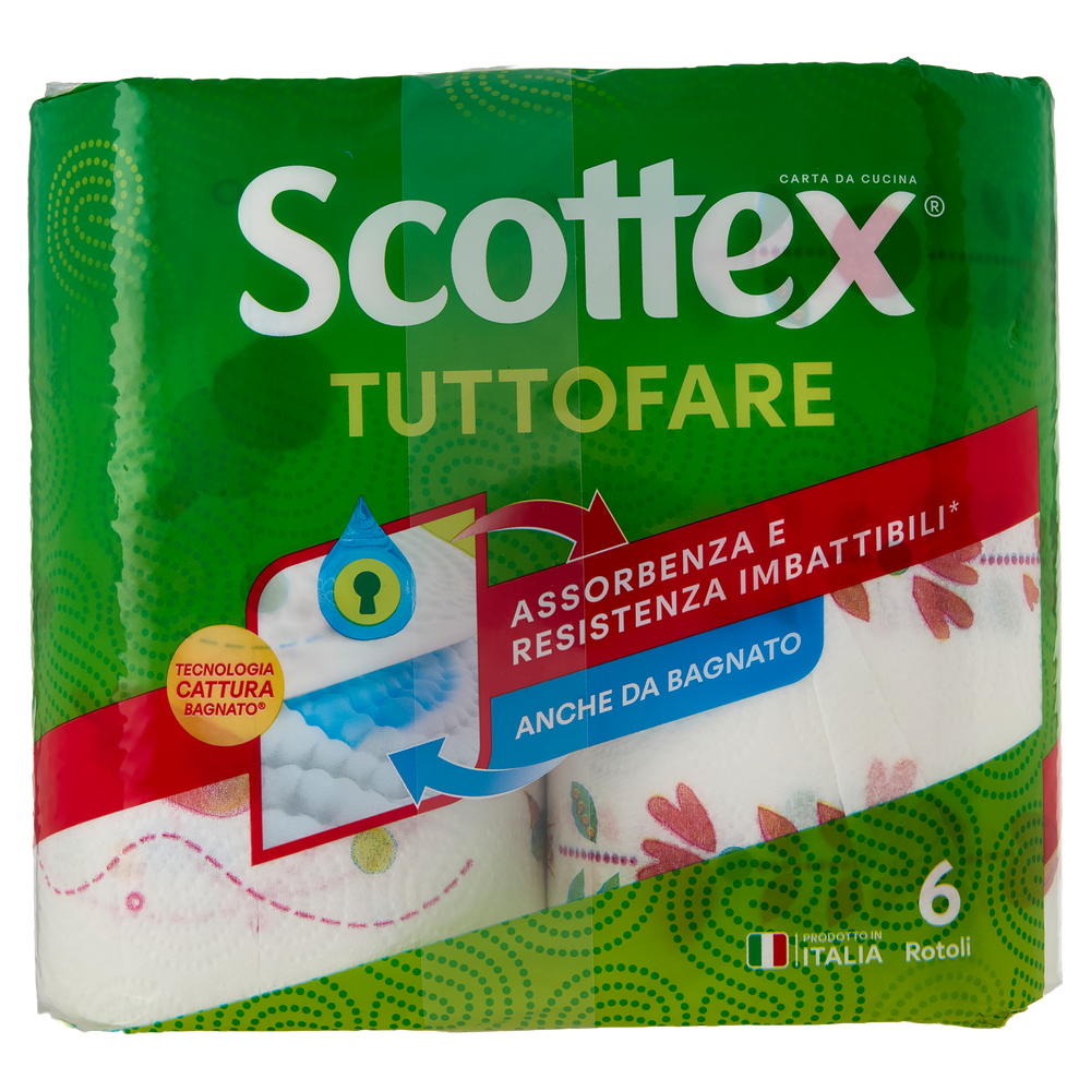 6 Rotoli Carta Casa Tuttofare Scottex - Foto 2