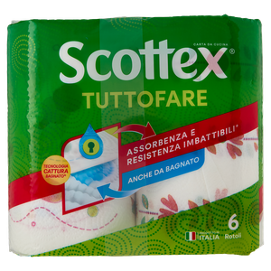 6 Rotoli Carta Casa Tuttofare Scottex - Foto 2