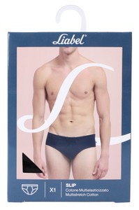 Slip Uomo Classic Cotone Multielasticizzato 6 Nero Liabel - Foto 2