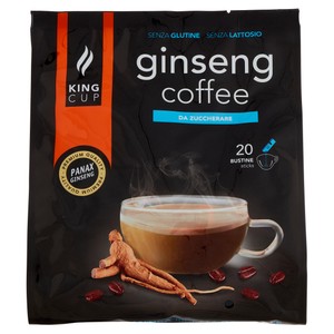 Caffè Al Ginseng Solubile Da Zuccherare In Bustine 20x12g King Cup - Foto 1