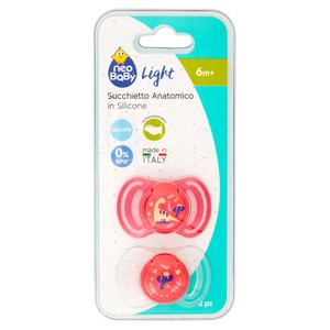 2 Succhietti In Silicone Rosa Neobaby 6m+ - Foto 1