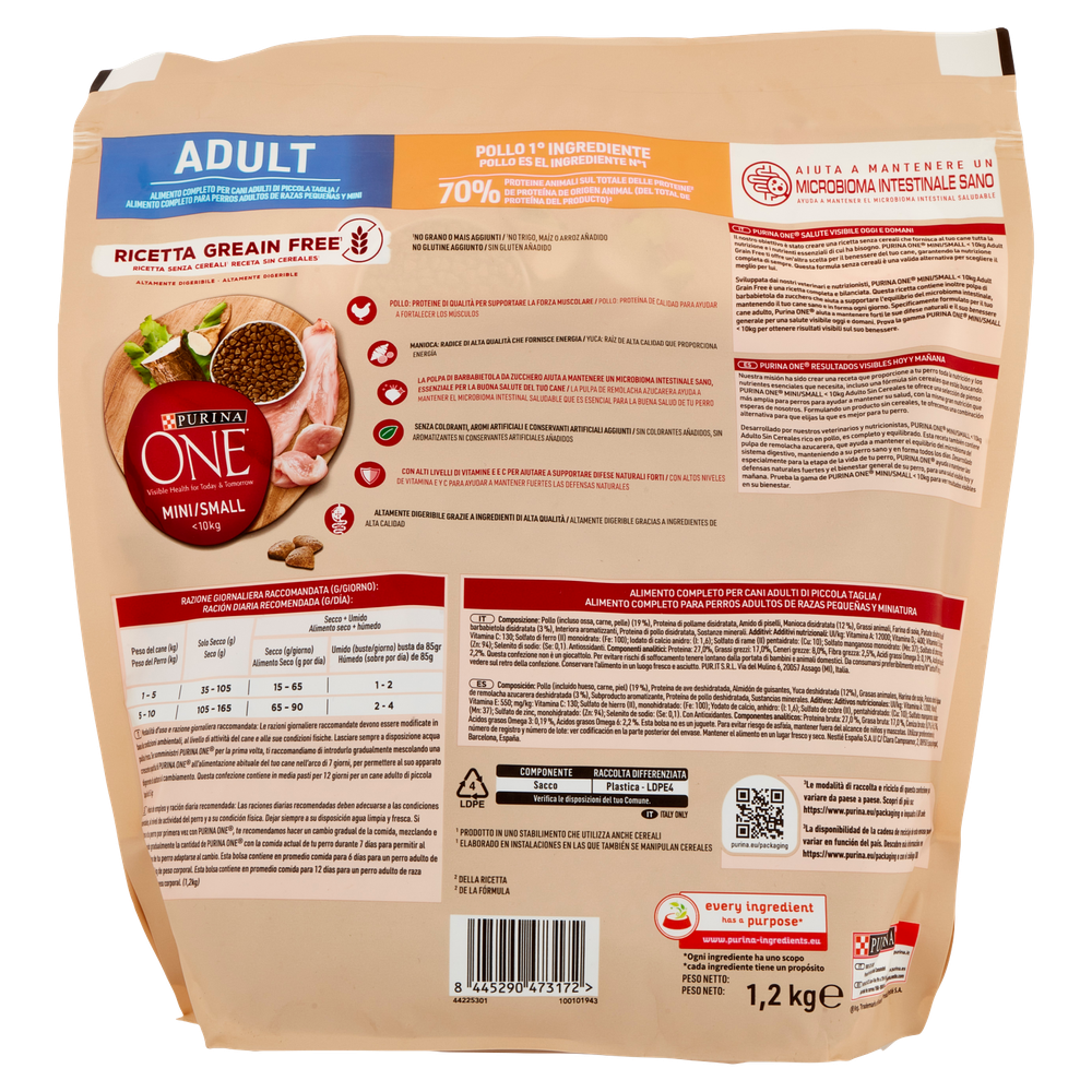 Alimento Secco Per Cani Pollo Mini Grainfree One Purina - Foto 3