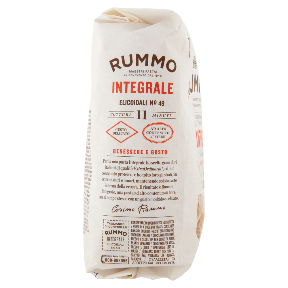 Pasta Elicoidali Integrali N.49 Rummo - Foto 2