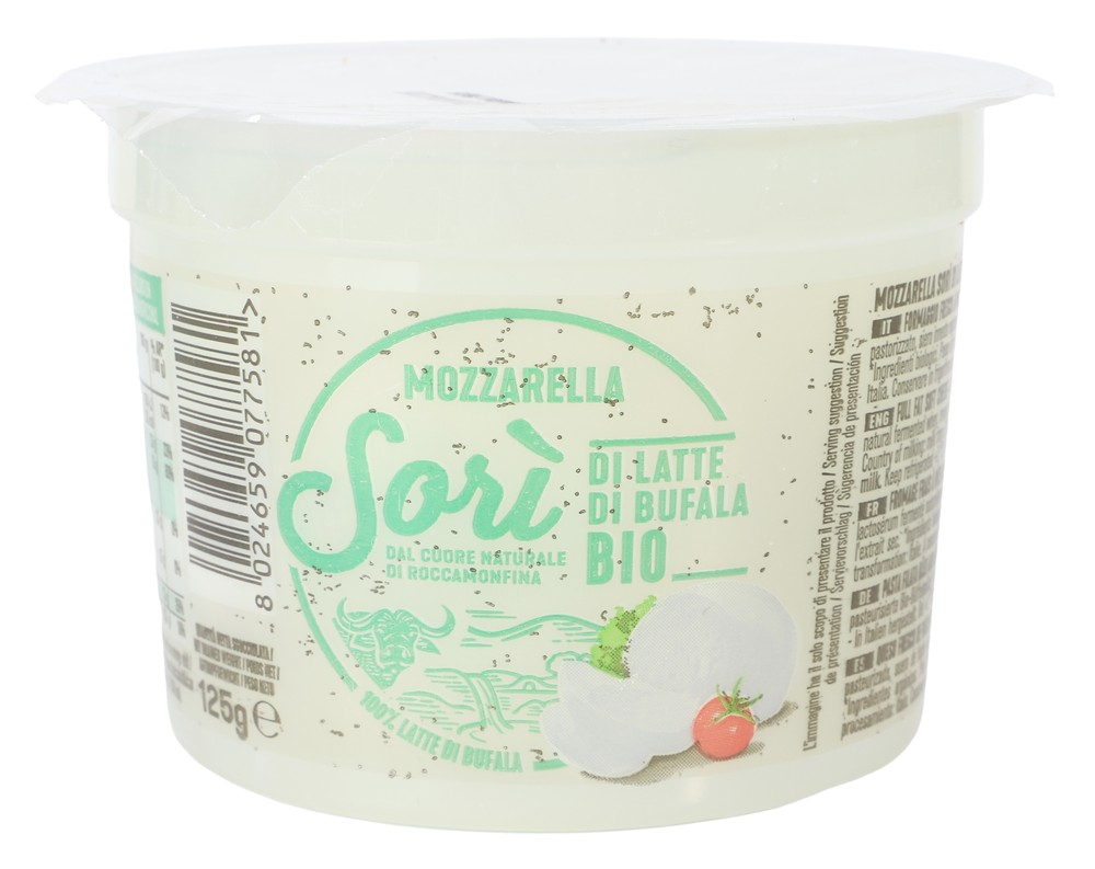 Mozzarella Di Latte Di Bufala Bio Sori' - Foto 1