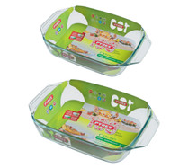 Bis Teglie Pyrex Cm.35x23 E Cm.39x25 Bis Teglie Pyrex Cm.35x23 E Cm.39x25