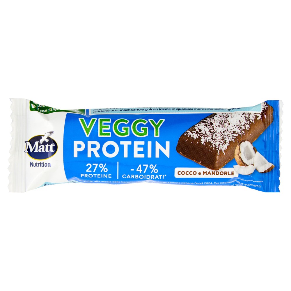 Matt Nutrition Veggy Protein Cocco E Mandorle 50 G - Foto 1