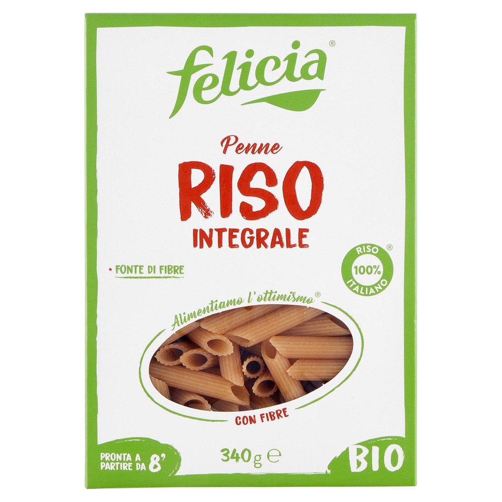 Penne Rigate Riso Integrale Bio Felicia - Foto 1