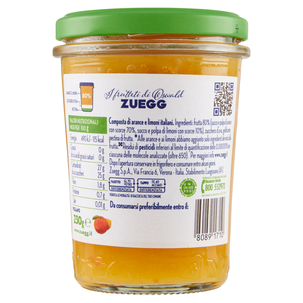 Composta Di Agrumi Italiani 100% Da Frutta Zero Residui Zuegg - Foto 3