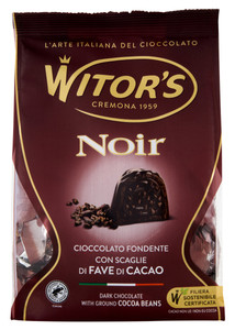Cioccolatini Noir Fondenti Con Scaglie Di Fave Cacao 13x15g Witor's - Foto 1