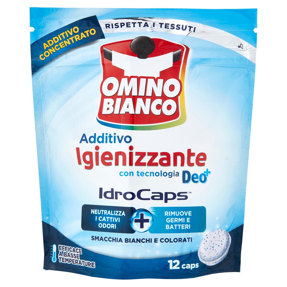 Additivo Igienizzante In Caps Idrocaps Omino Bianco Conf. Da 12