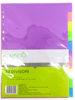 10 Divisori Colorati In Plastica 10 Divisori Colorati In Plastica
