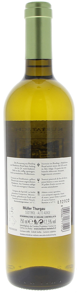 Muller Thurgau Alto Adige Kurtatsch - Foto 3