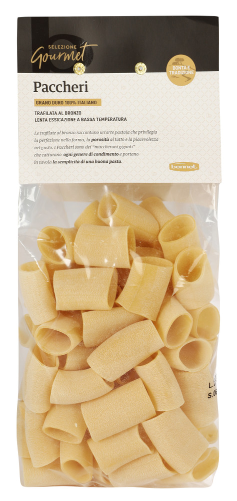 Paccheri Trafilati Al Bronzo Selezione Gourmet Bennet - Foto 1