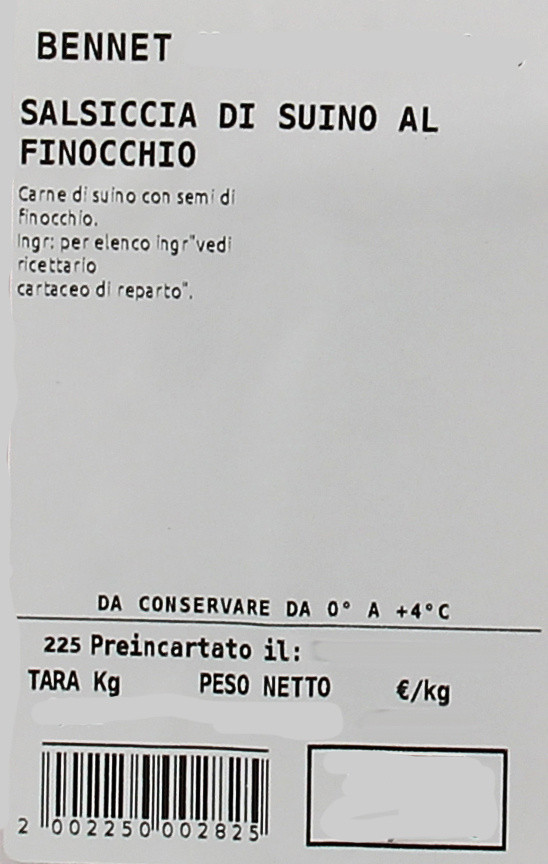 Salsiccia Finocchio Suino - Foto 3