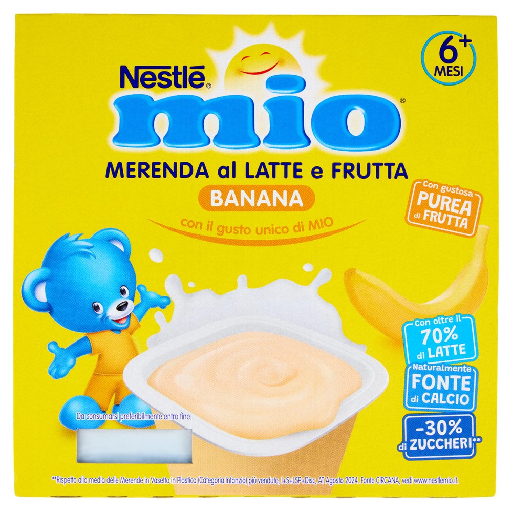 Merenda Al Latte Banana Nestle' Mio - Foto 1