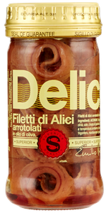 Filetti Di Alici Superior Arrotolati In Olio Di Oliva Delicius - Foto 1