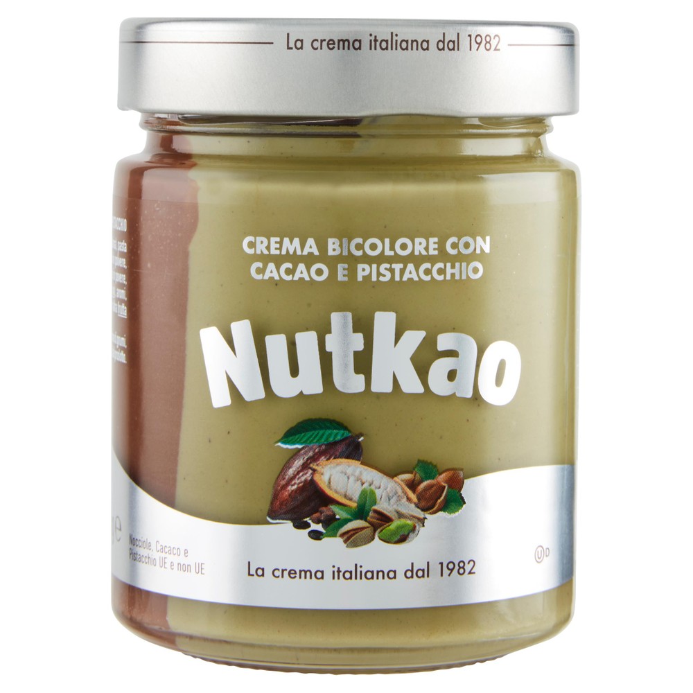 Crema Spalmabile Bicolore Al Cacao E Pistacchio Nutkao - Foto 1