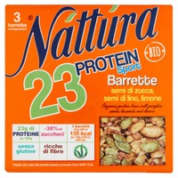 Barrette Semi Di Zucca,Semi Di Lino,Limone Biologiche Protein Sport Na