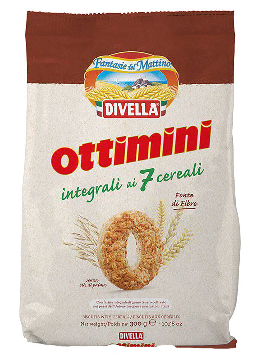 Biscotti Integrali Ottimini Ai 7 Cereali Fantasie Del Mattino Divella - Foto 1