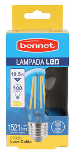 Lampadina A Fil. Led Goccia 100we27 Luce Calda Bennet - Foto 1