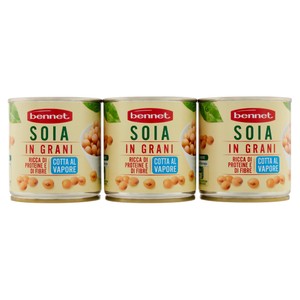 Soia In Grani Cotta Al Vapore Sottovuoto 3x150gbennet - Foto 1