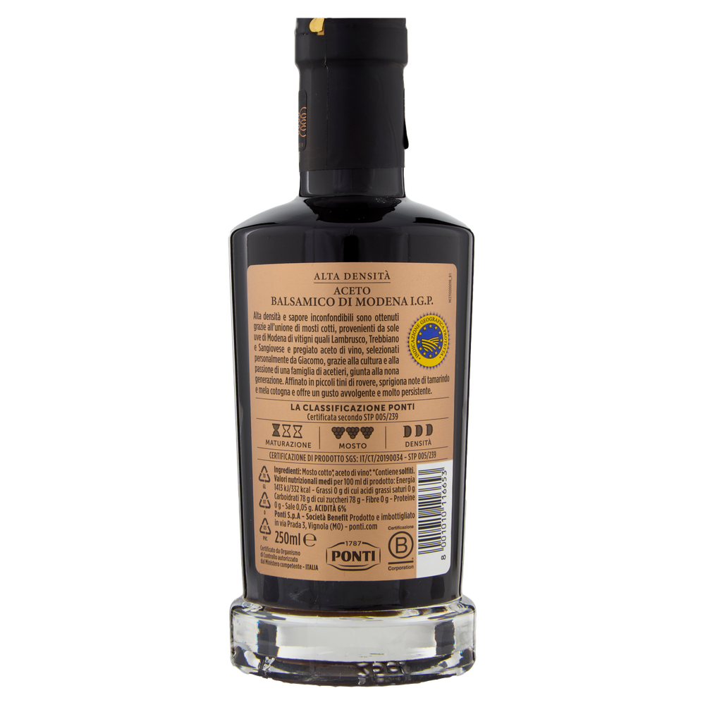 Aceto Balsamico Di Modena I.G.P. Alta Densita' Ponti - Foto 3