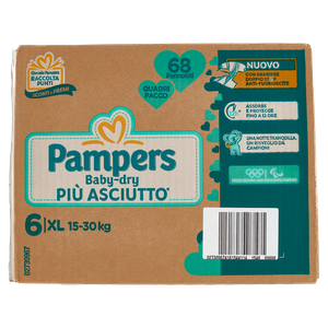 68 Pannolini Baby Dry Quadripack Taglia 6 XL  Pampers - Foto 3
