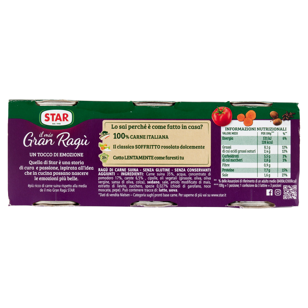 Gran Ragu' Extra Gusto 3x100g Star - Foto 3