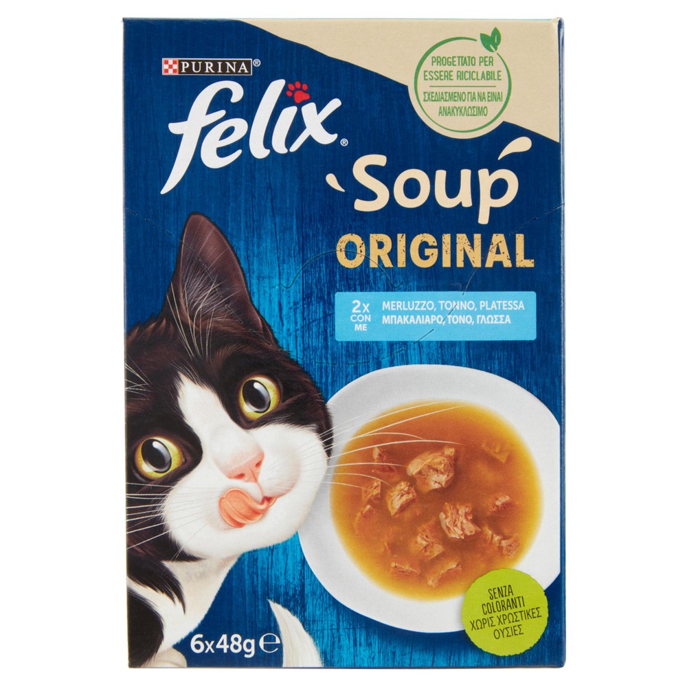 Alimento Umido Per Gatti Felix Con Pesci