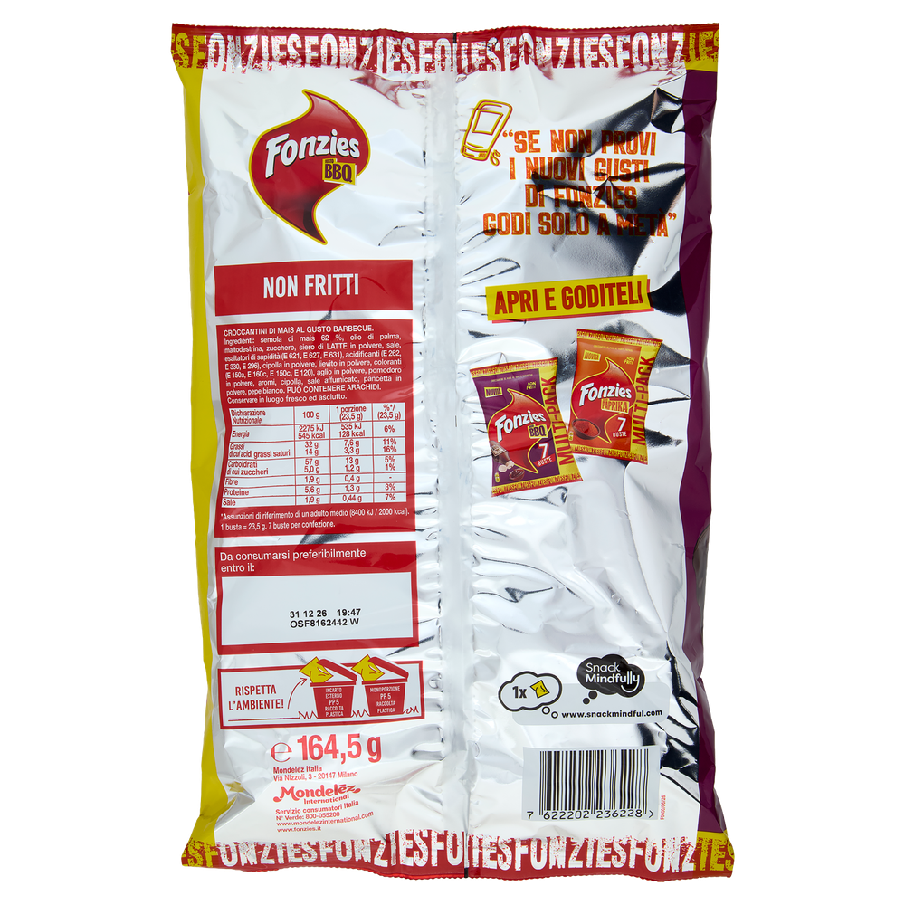 Fonzies Bbq Multipack Confezione 7 Buste - Foto 3