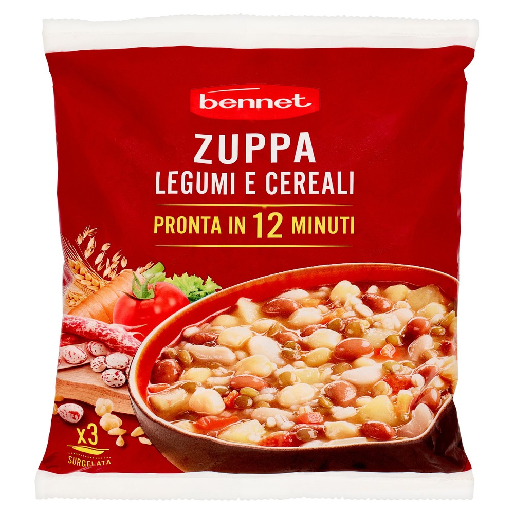 Zuppa Di Cereali E Legumi Surgelata Bennet