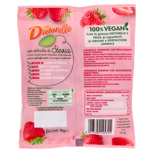 Caramelle Gommose Gusto Fragola Senza Zucchero Dietorelle - Foto 3