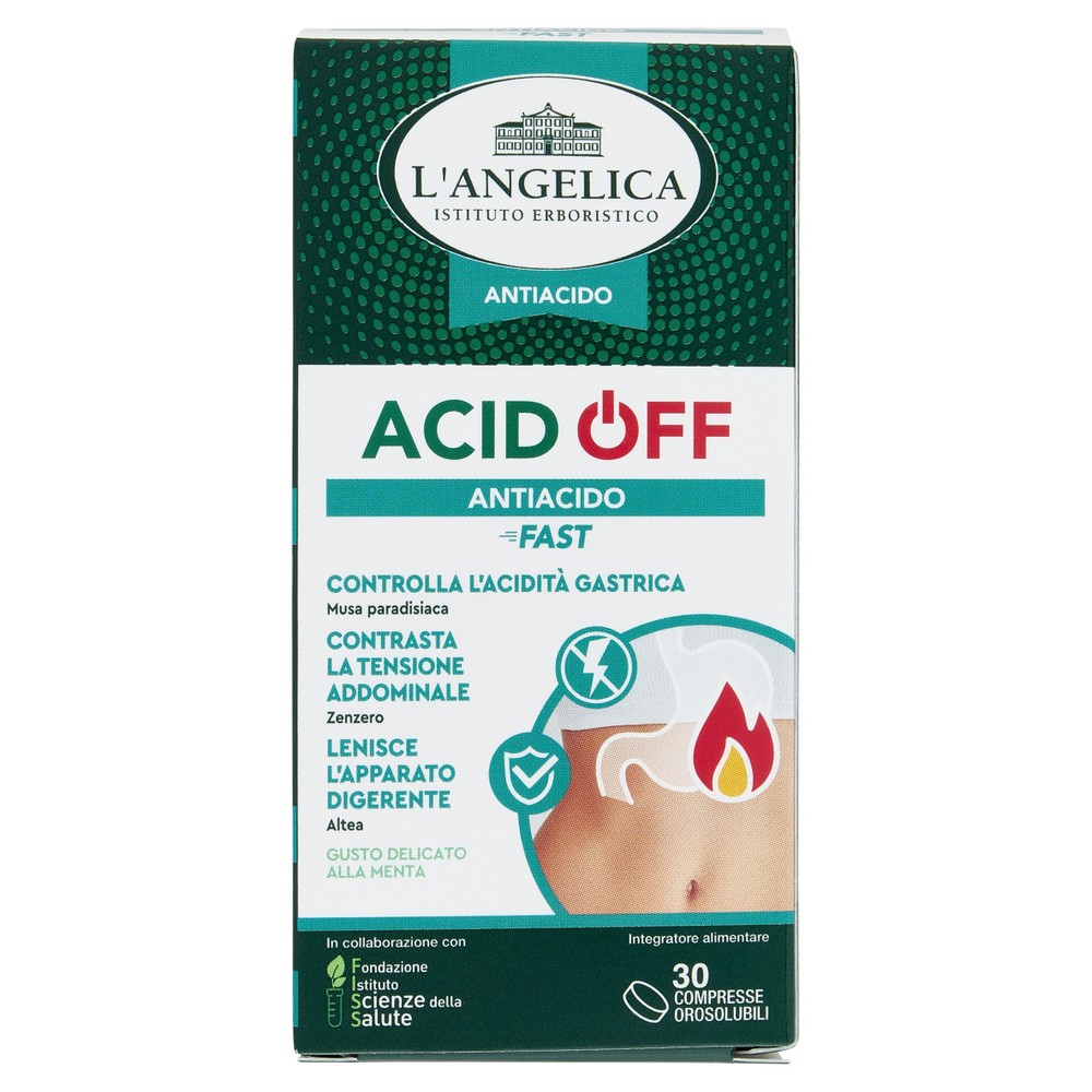 L'angelica Antiacido Acid Off Antiacido Fast 30 Compresse Orosolubili - Foto 1