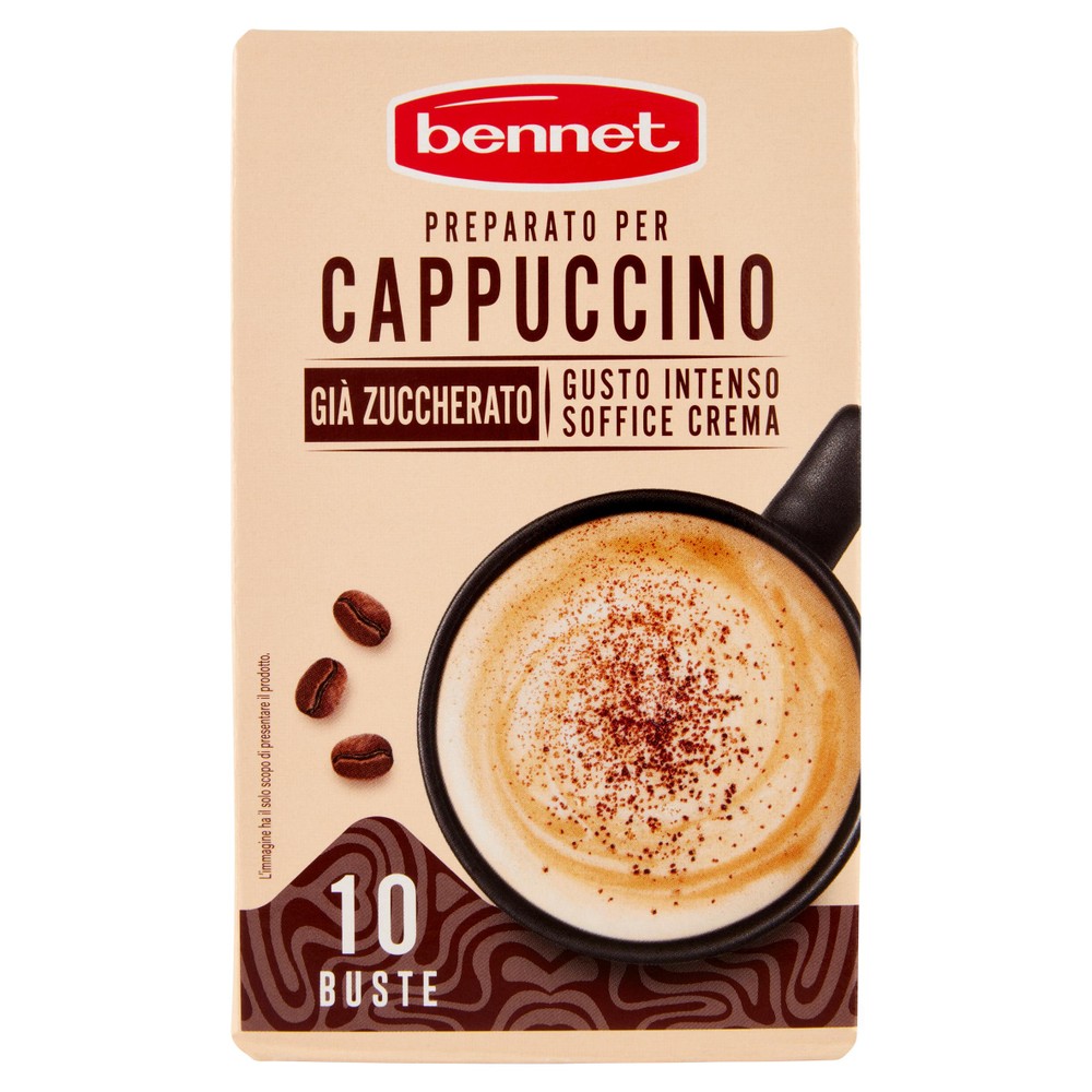 Preparato Cappuccino Già Zuccherato In Buste 10x12,5g Bennet - Foto 1