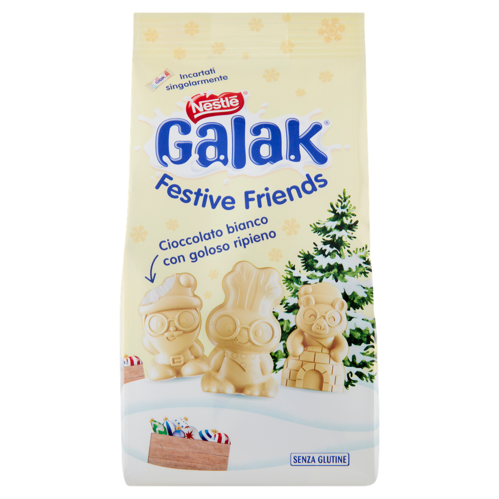 Galak Festive Friends Personaggi Di Cioccolato Bianco E Cereali