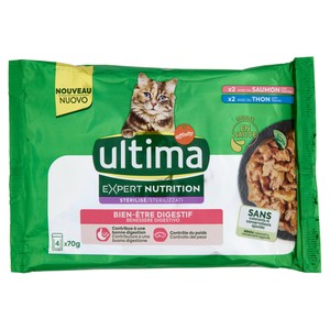 Ultima Cat Wet Expert Nutrition Benessere Digestivo Conf. Da 4 - Foto 1