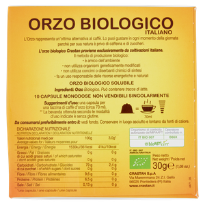 Capsule Orzo Bio Italiano Compatibili Con Dolce Gusto 10pz Crastan - Foto 3