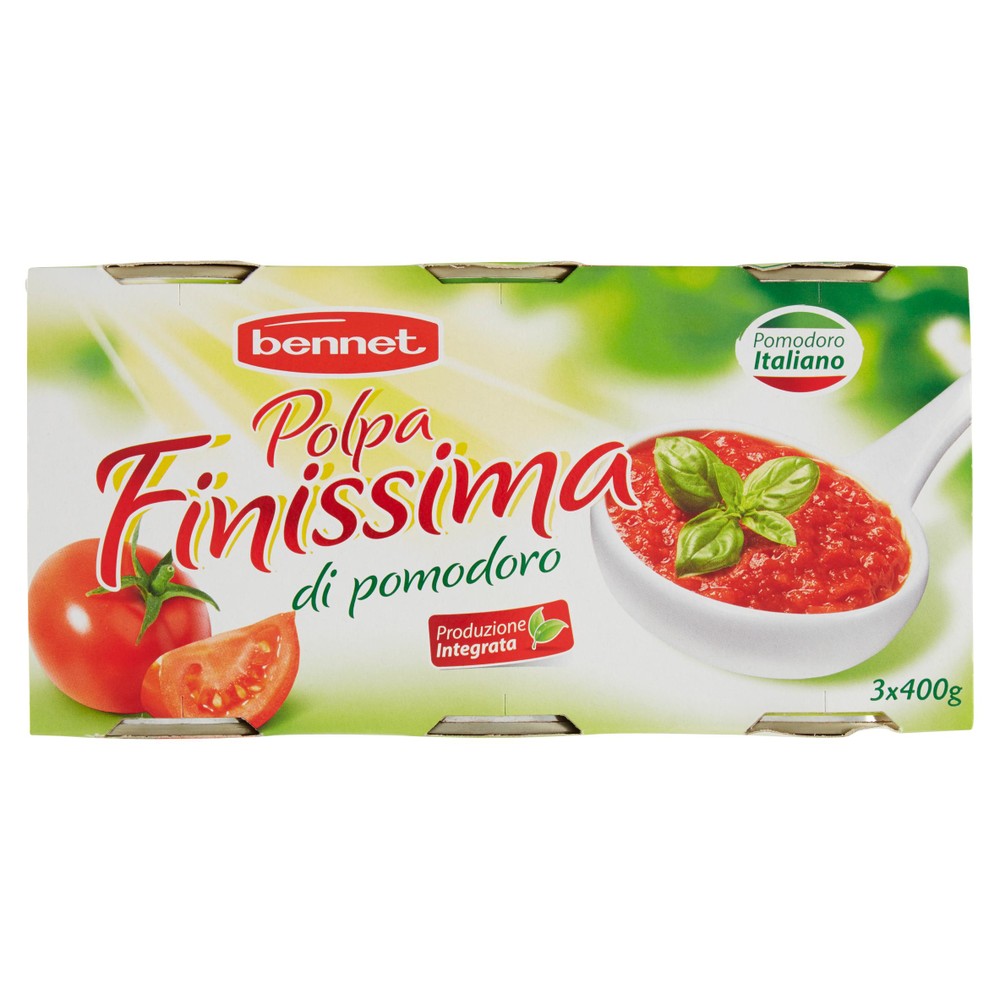 Polpa Finissima Di Pomodoro 3x400g Bennet - Foto 1
