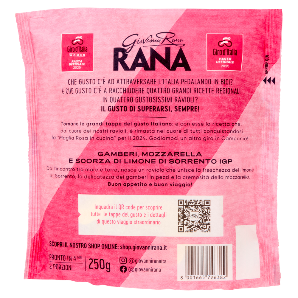 Ravioli Gamberi Mozzarella E Scorza Limone Giro D'italia Rana - Foto 3