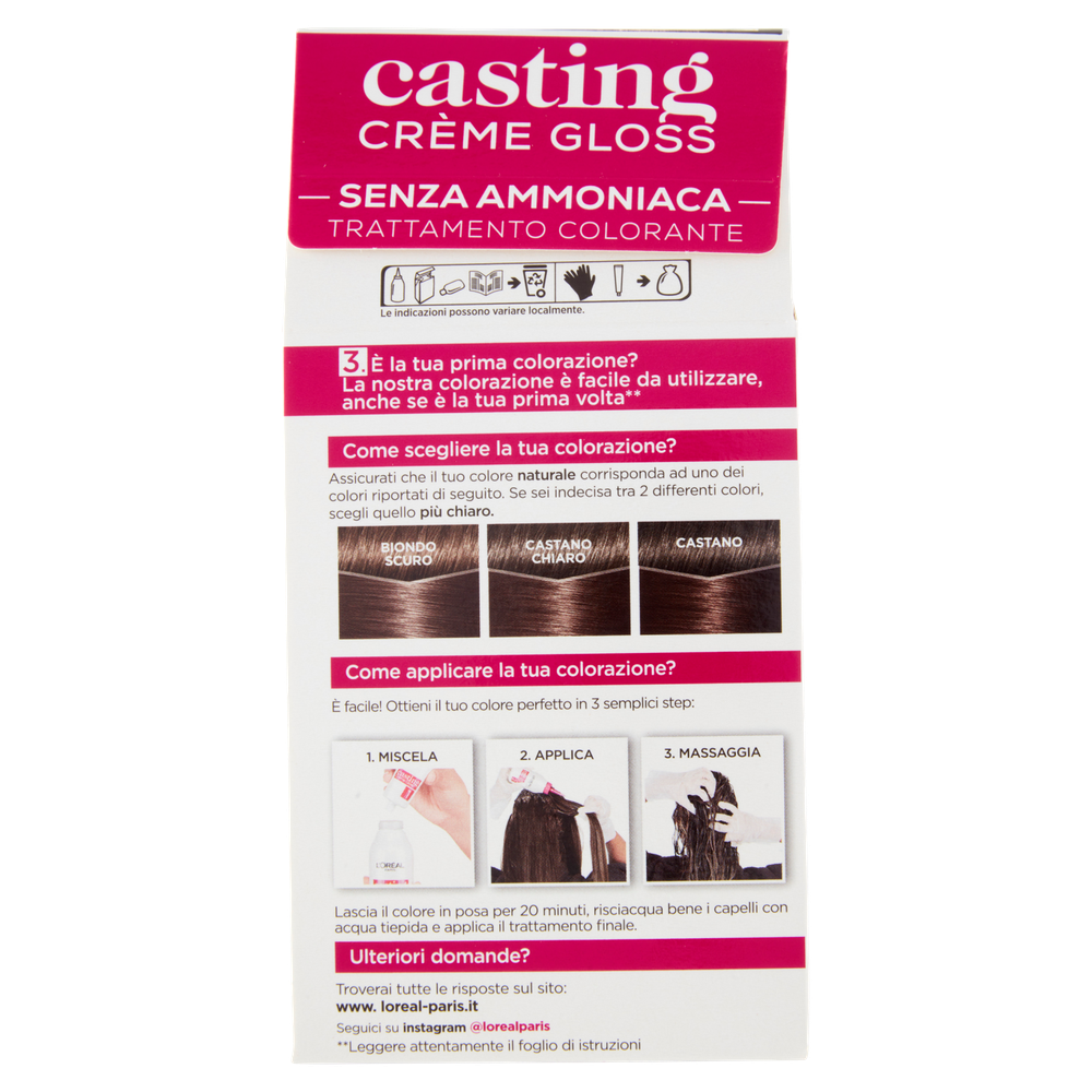 Colorazione Per Capelli 515 Marron Chocolat Casting L'oreal Paris - Foto 3