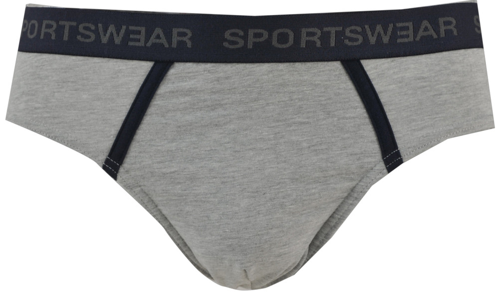Slip Uomo Elastico Parlato Con Scritta XL Grigio Melange Delinea - Foto 1