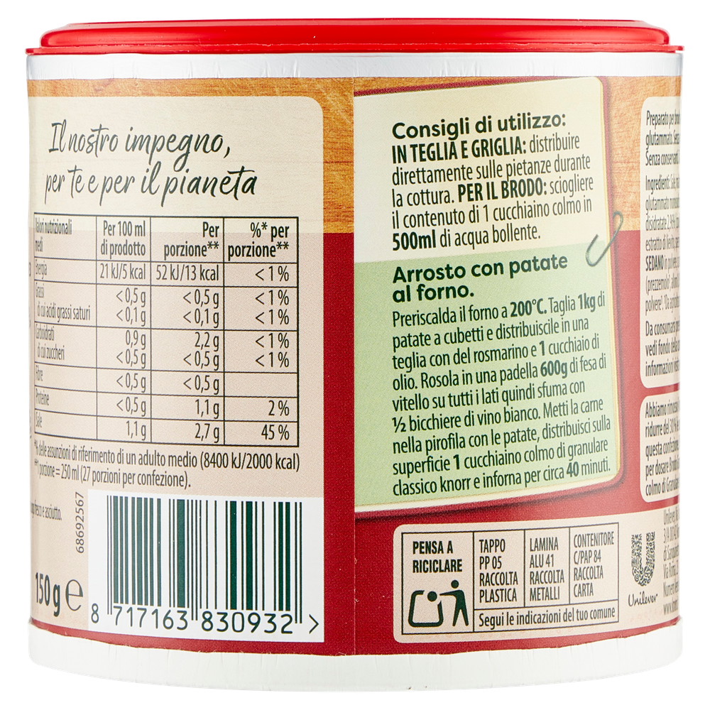 Brodo Granulare Classico Senza Lattosio Knorr - Foto 3