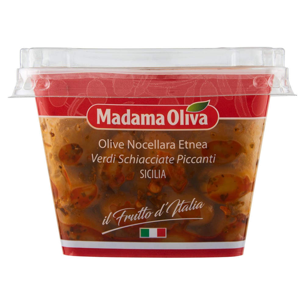 Olive Verdi Schiacciate Piccanti Nocellara Etnea Madama Oliva - Foto 1