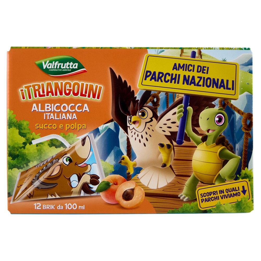 Succo E Polpa All'albicocca I Triangolini 12x100 Ml. Valfrutta - Foto 1