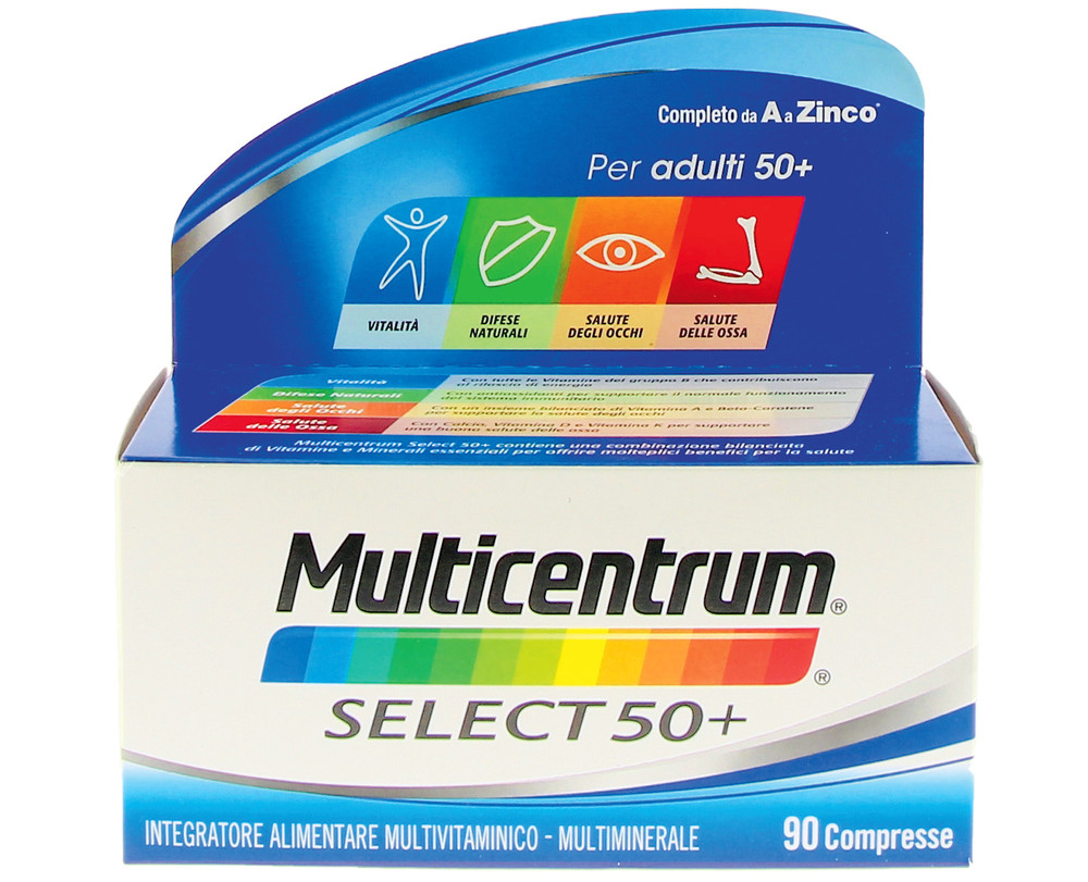Multivitaminico Completo Vitamina B C Multicentrum Adulti 50+ - Foto 1